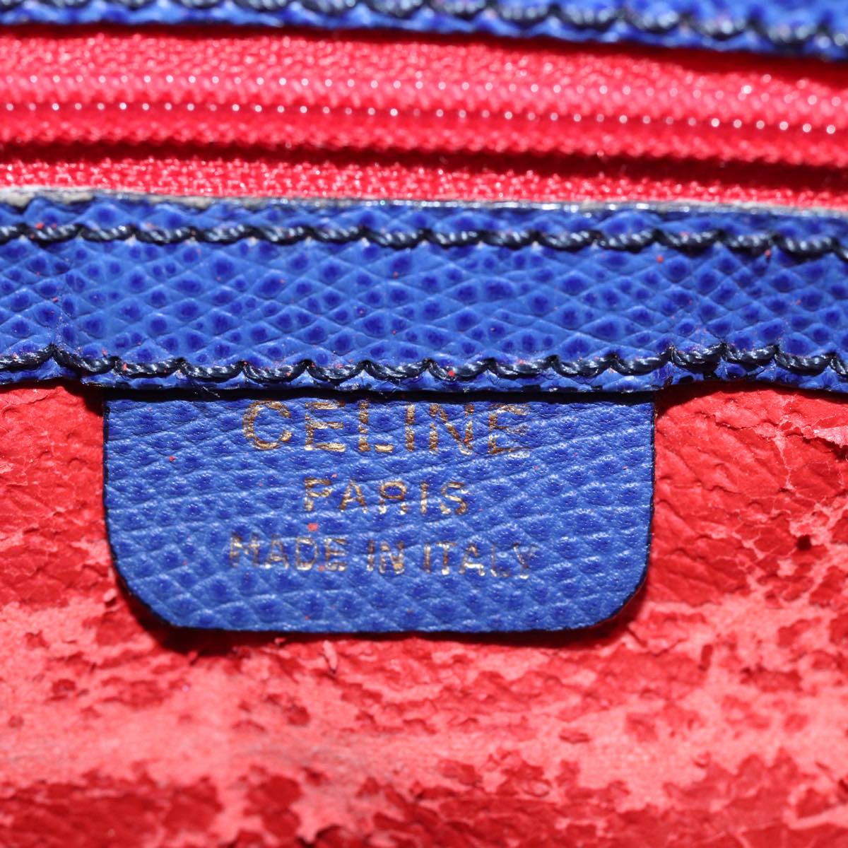 Céline - Blue Leather Shoulder Bag (Pre-Owned)