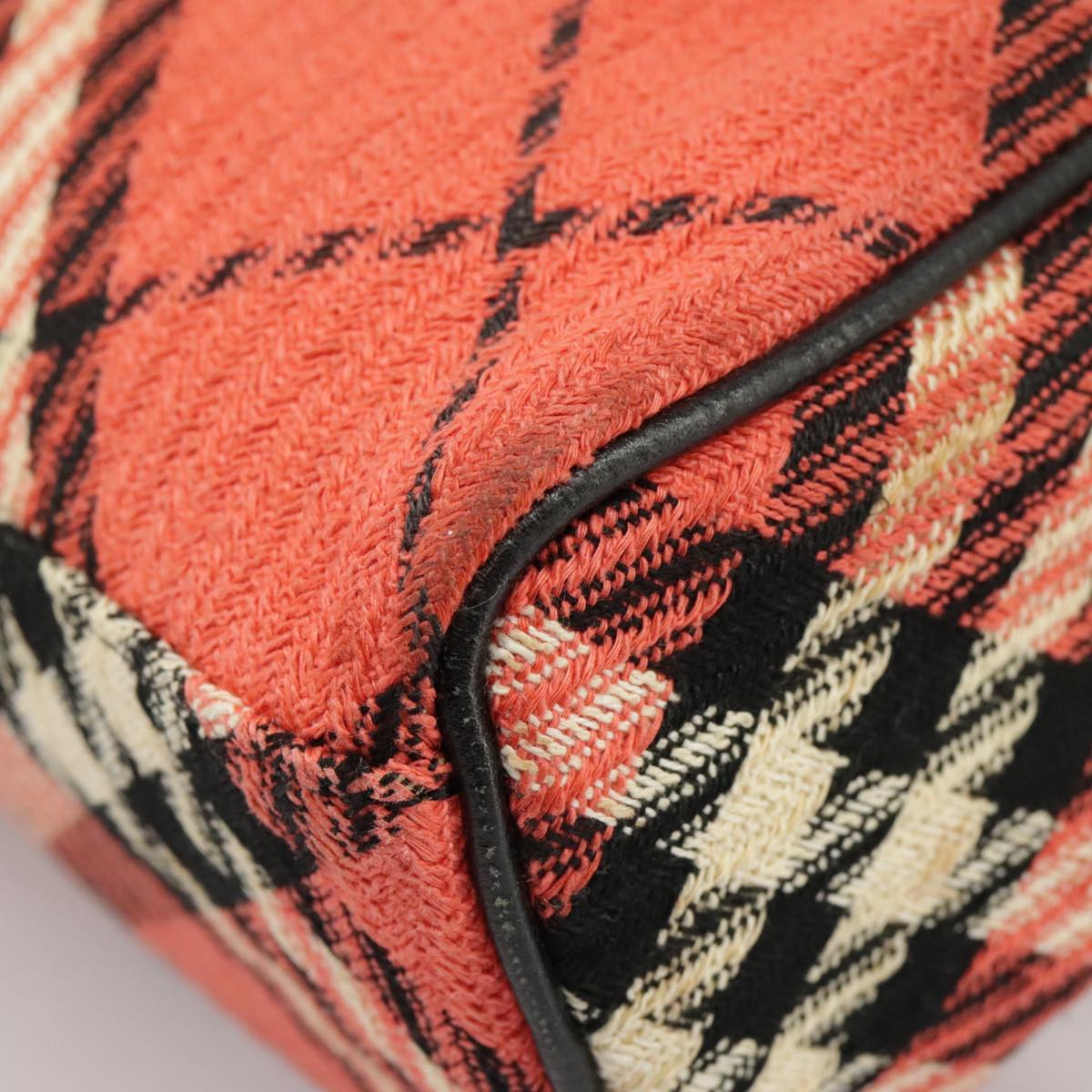 Burberry Nova Check Red Canvas Handbag (Pre-Owned)