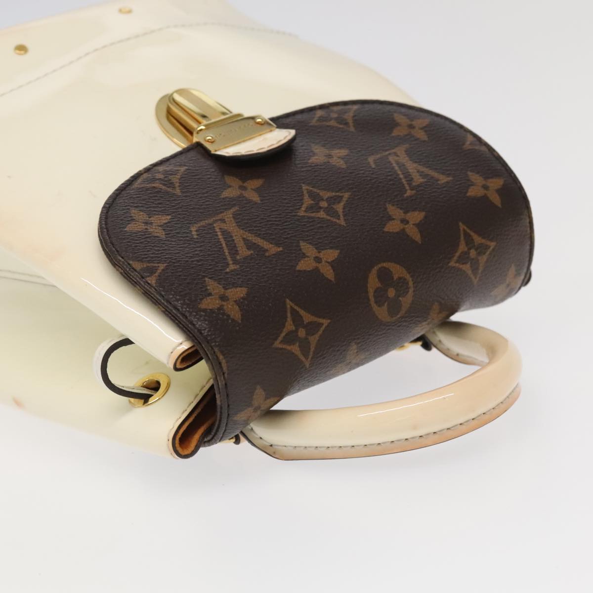 Louis Vuitton Hot Springs White Leather Backpack Bag (Pre-Owned)