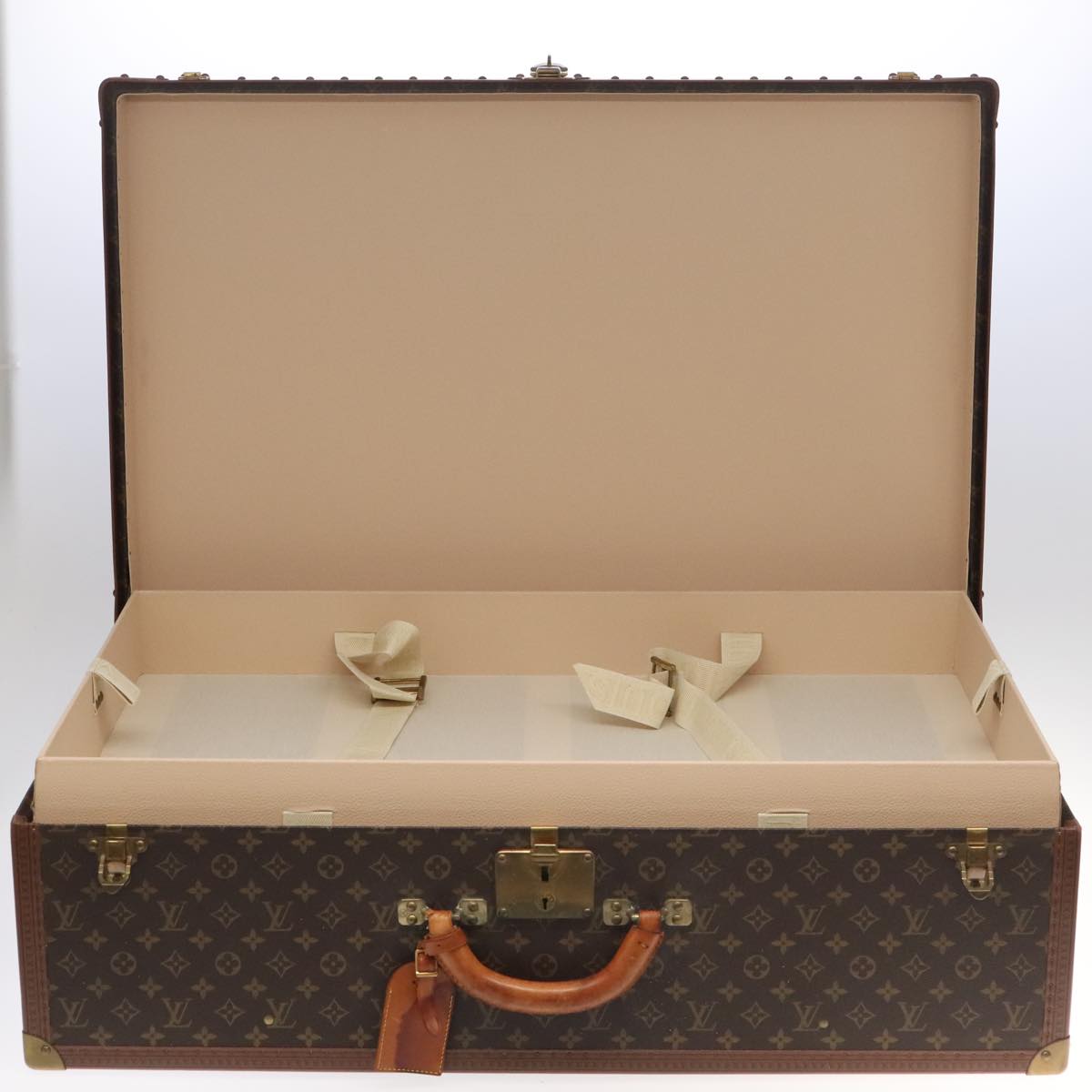 Louis Vuitton Alzer Brown Canvas Travel Bag (Pre-Owned)