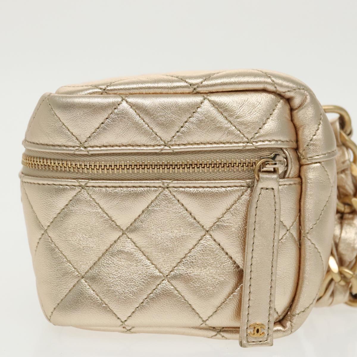 Chanel Trendy Cc Gold Leather Shoulder Bag (Pre-Owned)
