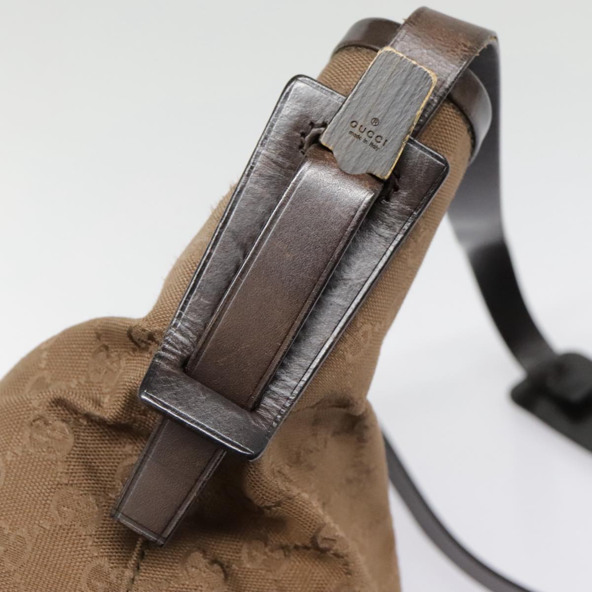 Gucci Brown Canvas Shoulder Bag (Pre-Owned)