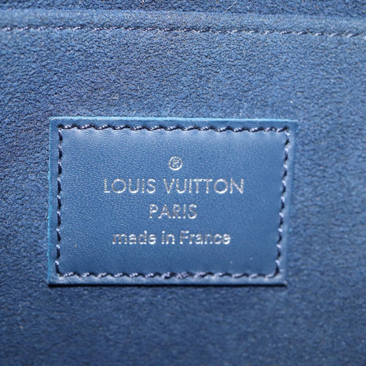 Louis Vuitton Pochette Jour Blue Leather Clutch Bag (Pre-Owned)