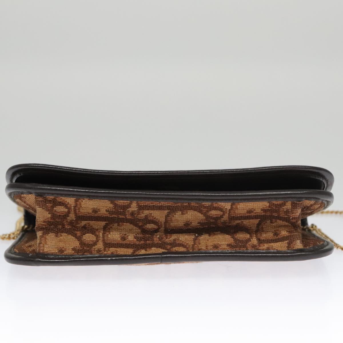 Dior Trotter Brown Canvas Shoulder Bag (Pre-Owned)