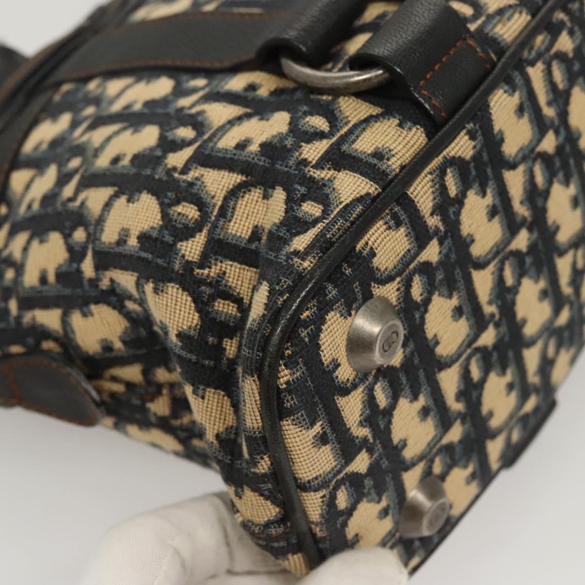 Dior Cd Navy Canvas Handbag (Pre-Owned)