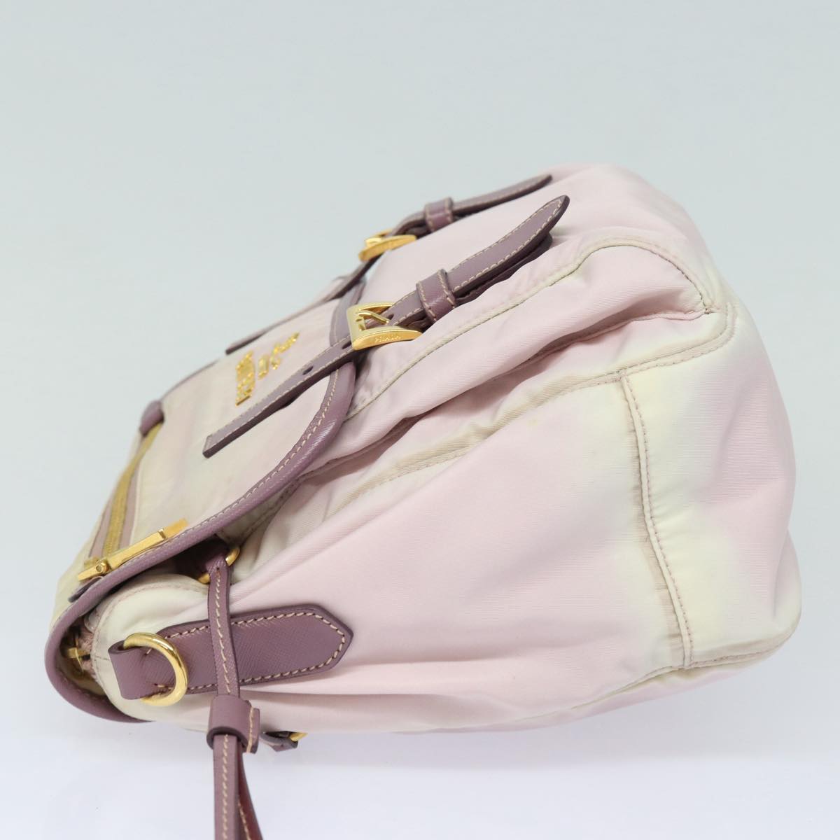 Prada Tessuto Pink Synthetic Shoulder Bag (Pre-Owned)