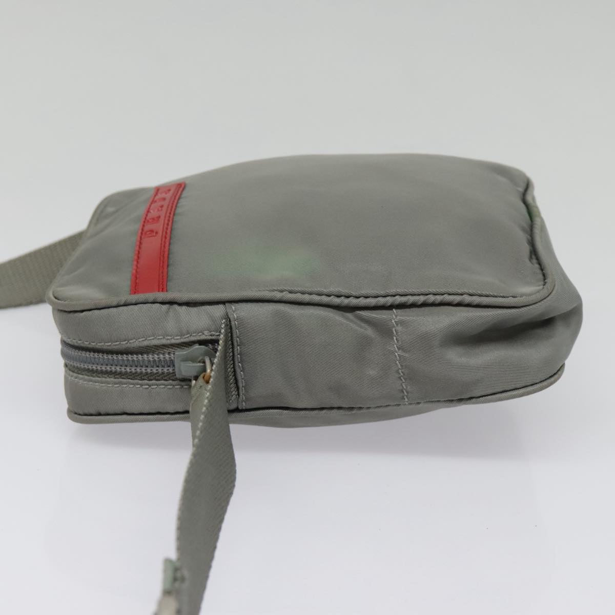 Prada Sports Grey Synthetic Shoulder Bag (Pre-Owned)