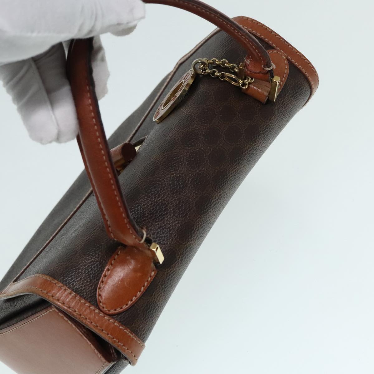 Céline Brown Canvas Handbag (Pre-Owned)