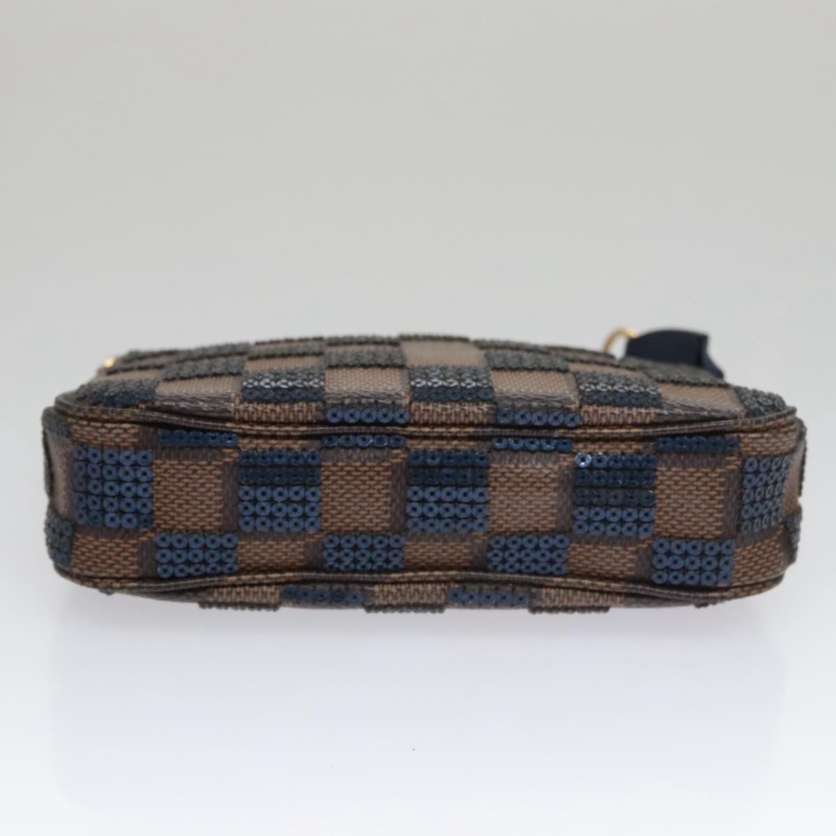 Louis Vuitton Mini Pochette Accessoires Brown Canvas Clutch Bag (Pre-Owned)