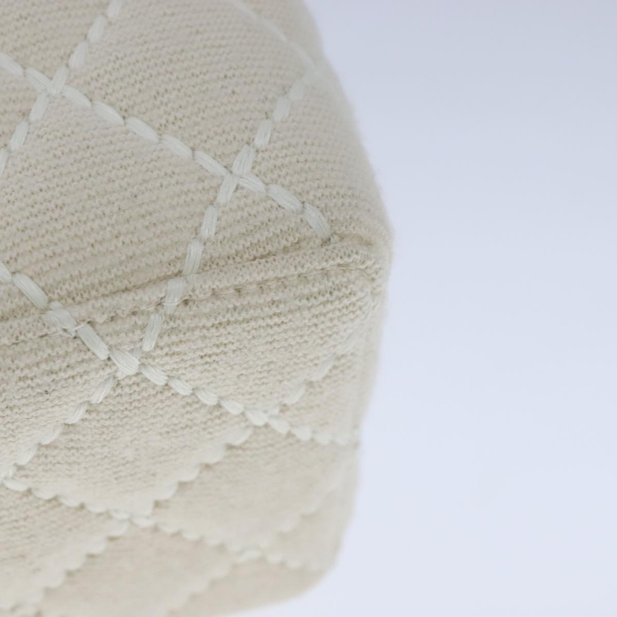 Chanel Vanity Beige Canvas Clutch Bag (Pre-Owned)