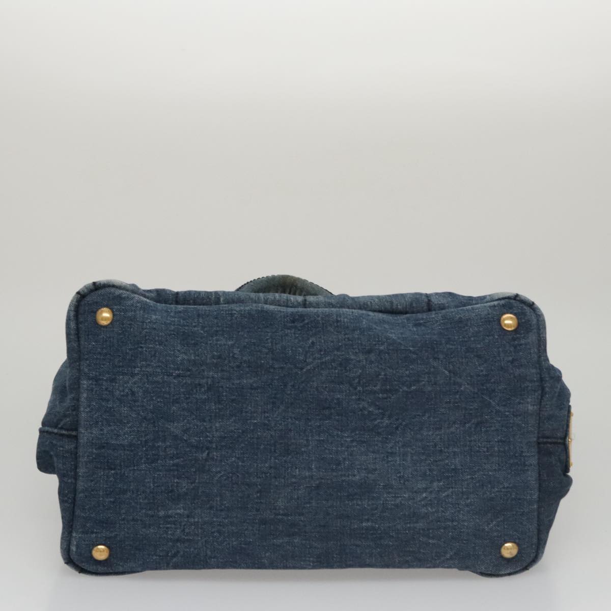 Prada Canapa Blue Denim - Jeans Tote Bag (Pre-Owned)