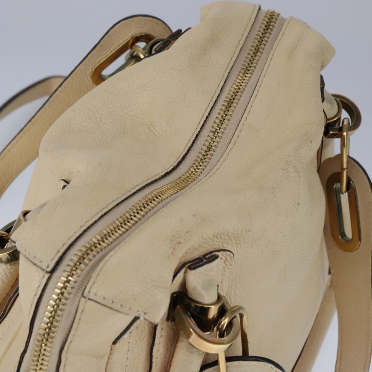 Chloé Paraty Beige Leather Handbag (Pre-Owned)