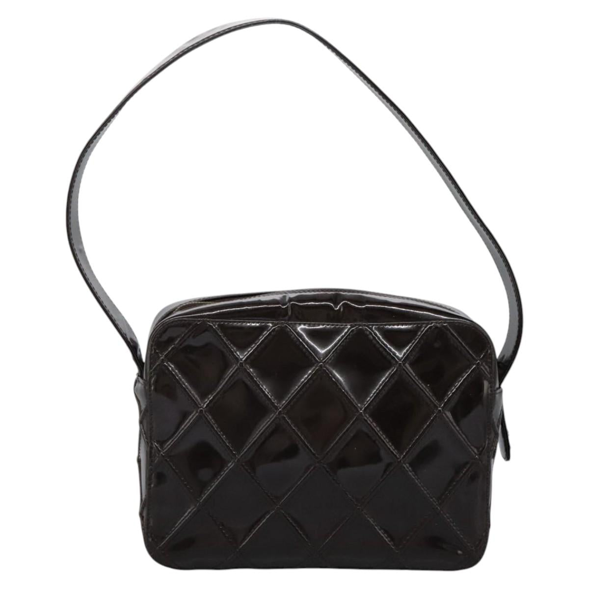 Chanel Camera Brown Patent Leather Shoulder Bag (Pre-Owned)