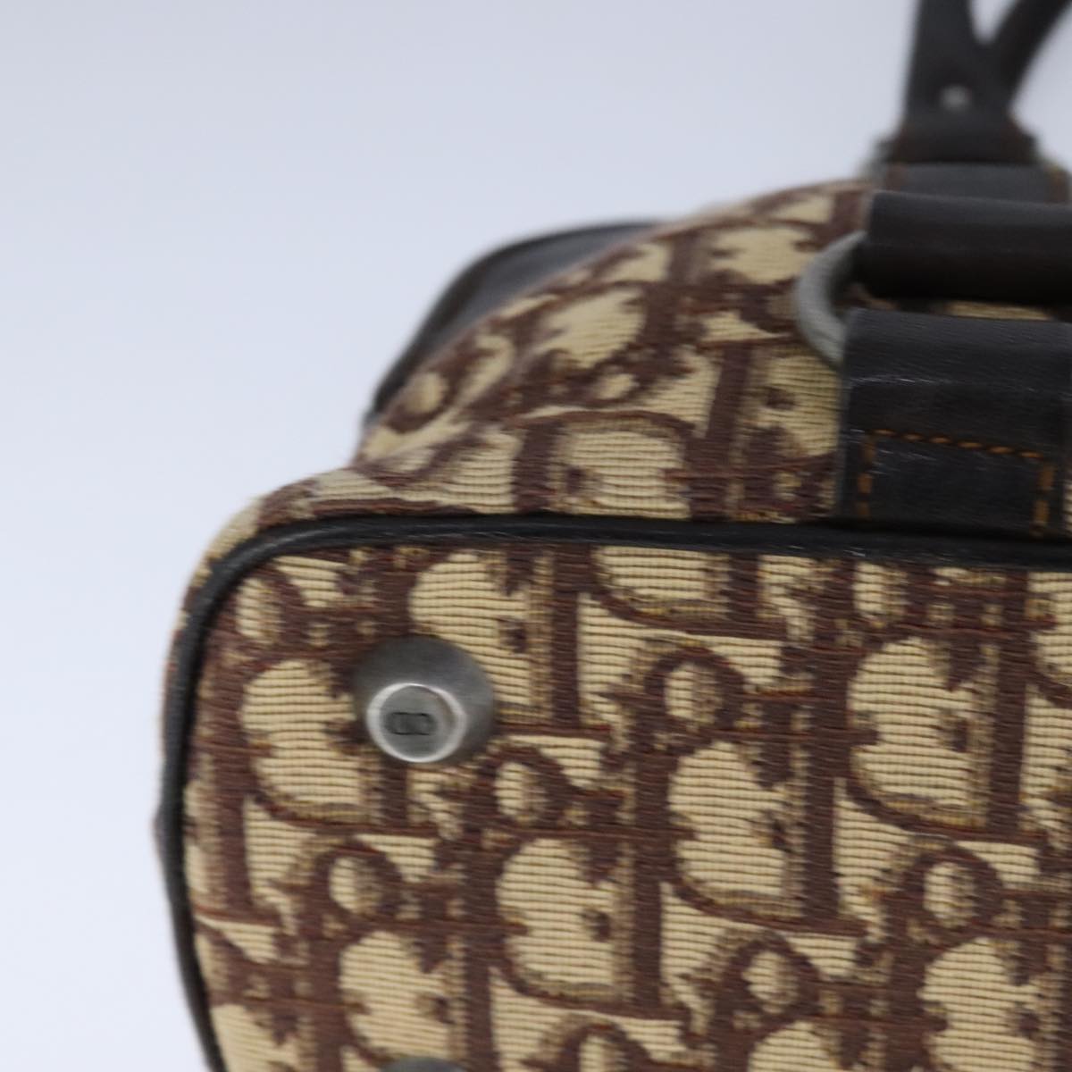 Dior Diorissimo Brown Canvas Handbag (Pre-Owned)