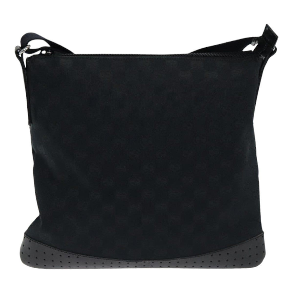 Gucci Gg Canvas Black Canvas Shoulder Bag (Pre-Owned)