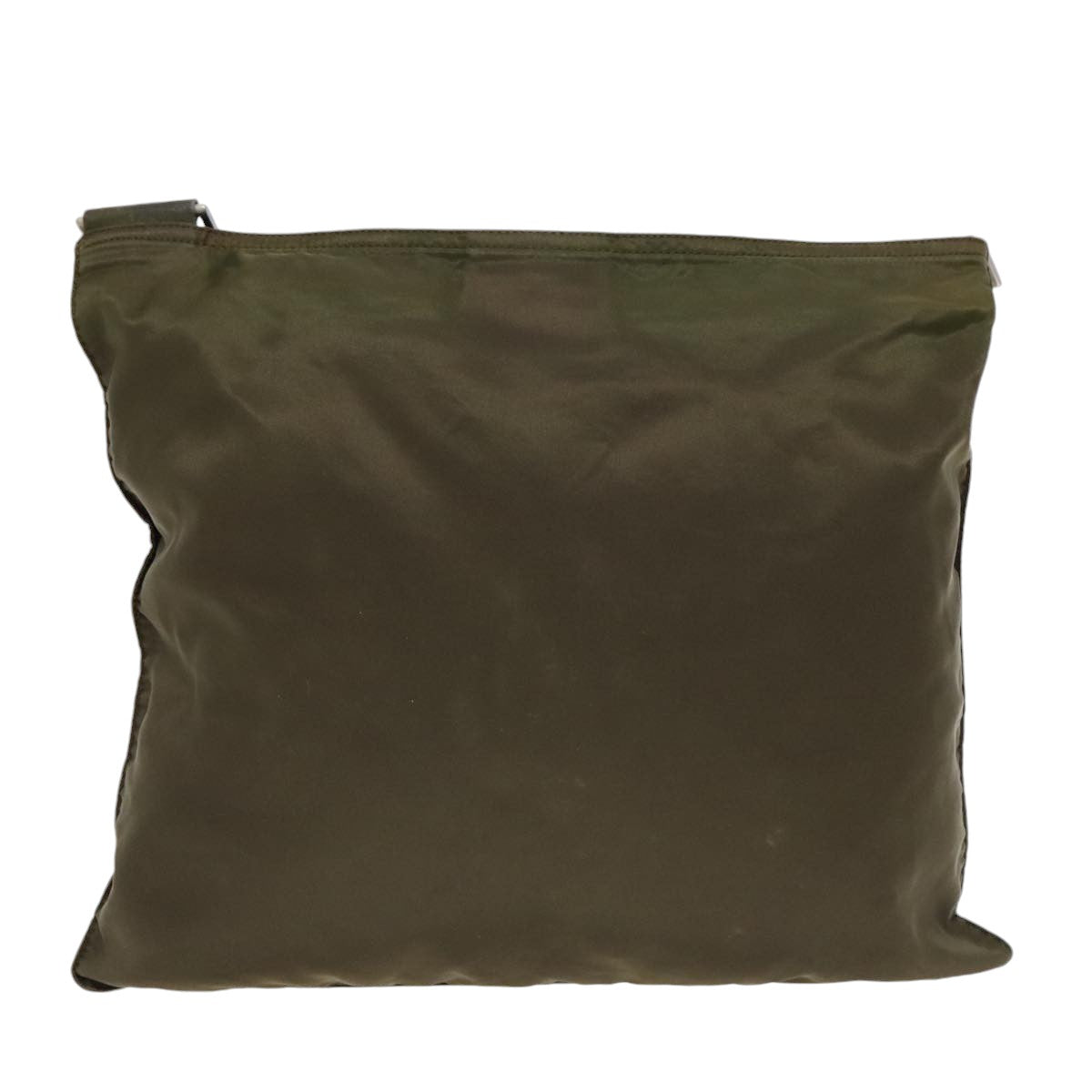 Prada Re-Nylon Khaki Synthetic Shoulder Bag (Pre-Owned)