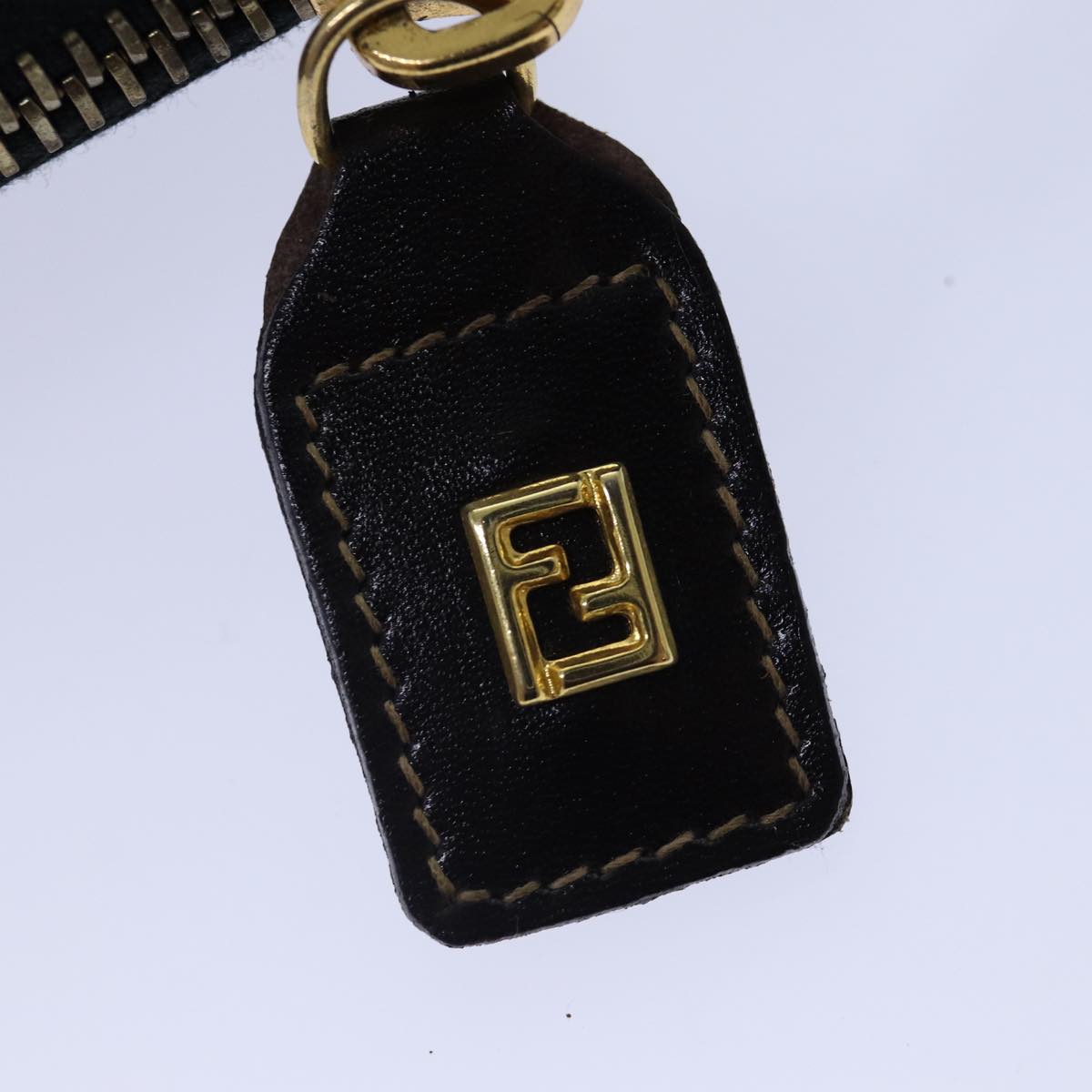 Fendi Zucca Brown Canvas Clutch Bag (Pre-Owned)