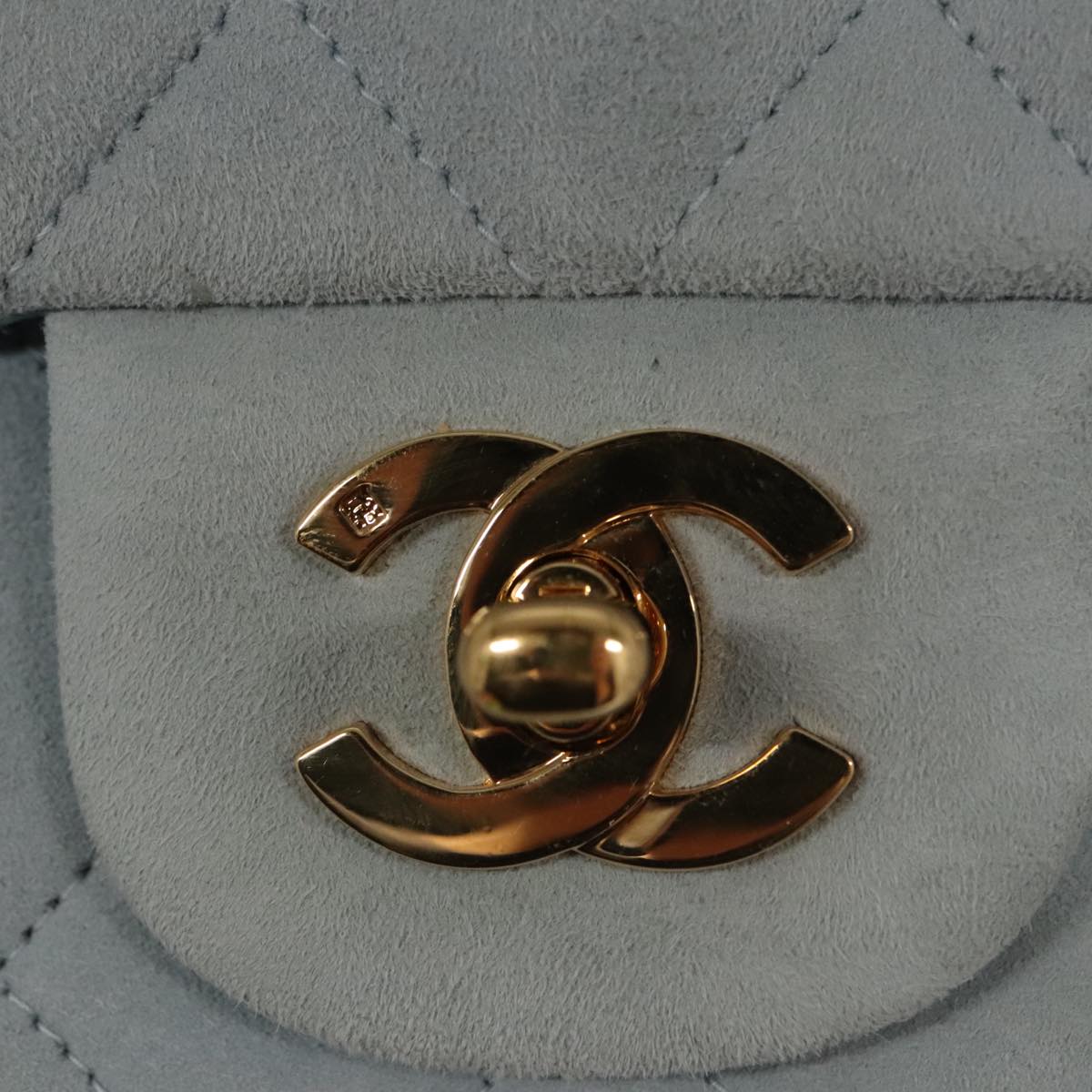 Chanel Timeless 23 Blue Suede Shoulder Bag (Pre-Owned)