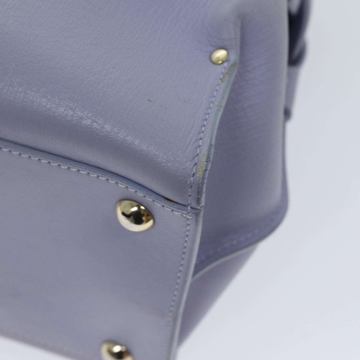 Salvatore Ferragamo Purple Leather Shopper Bag (Pre-Owned)