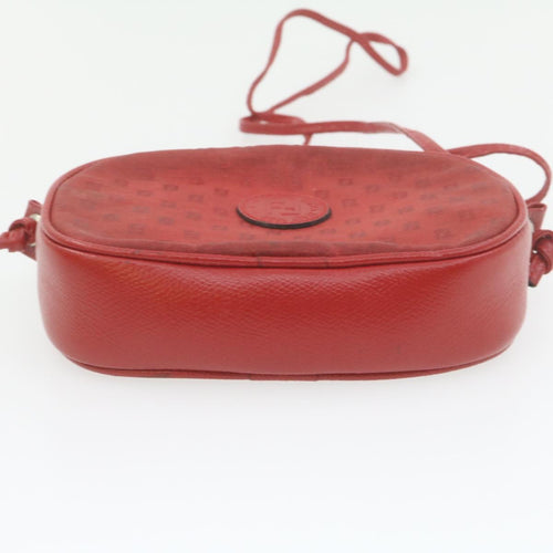 Fendi Red Canvas Shoulder Bag (Pre-Owned)