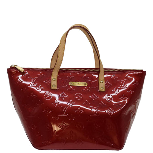 Louis Vuitton Bellevue Pm Red Patent Leather Handbag (Pre-Owned)