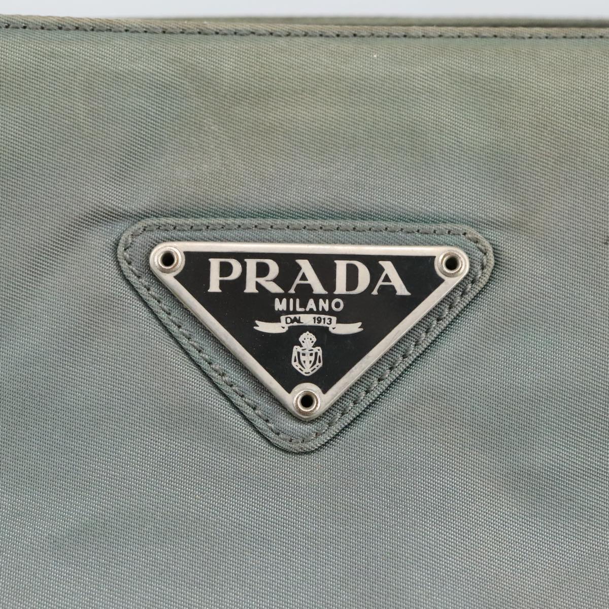 Prada Tessuto Khaki Synthetic Handbag (Pre-Owned)
