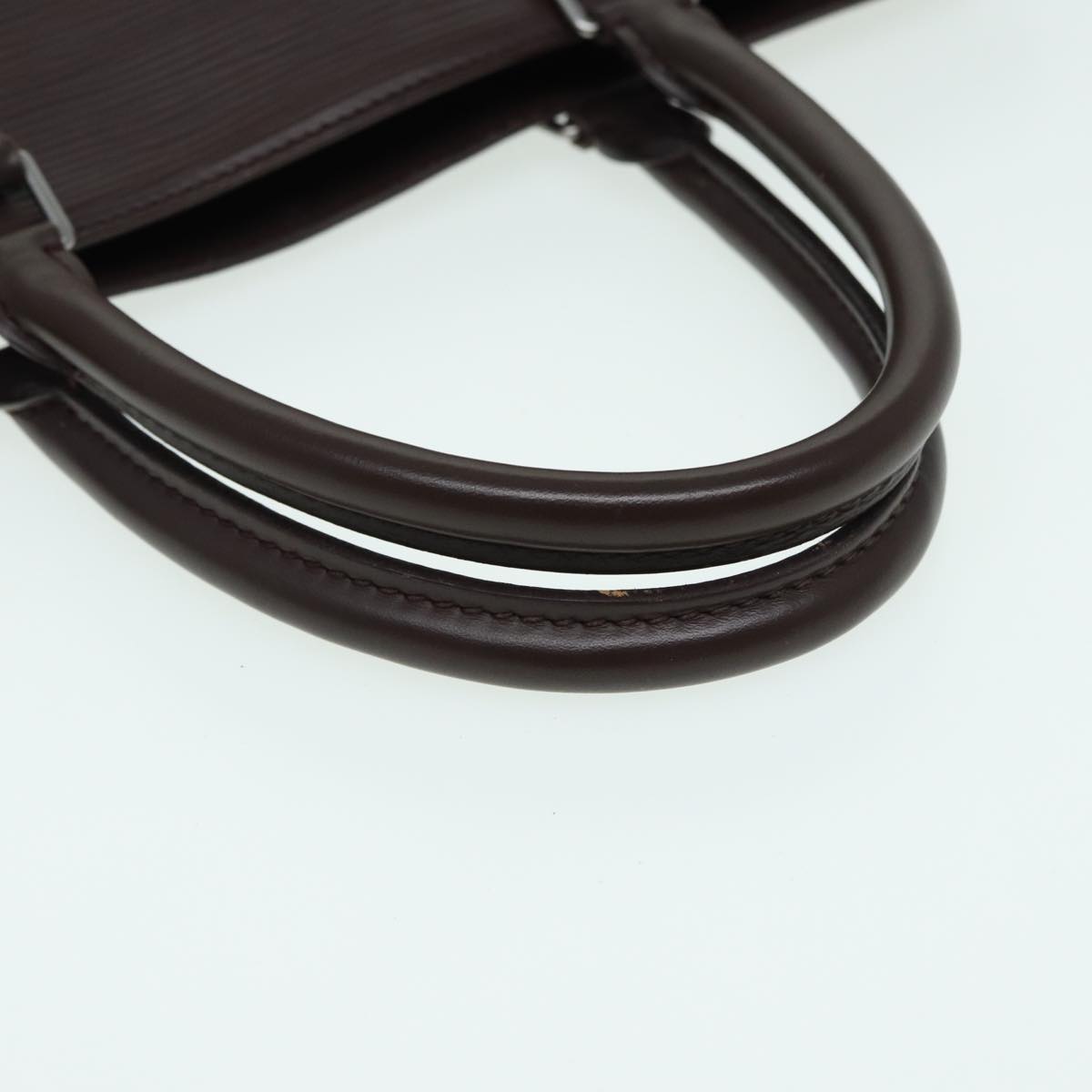 Louis Vuitton Sac Plat Brown Leather Tote Bag (Pre-Owned)