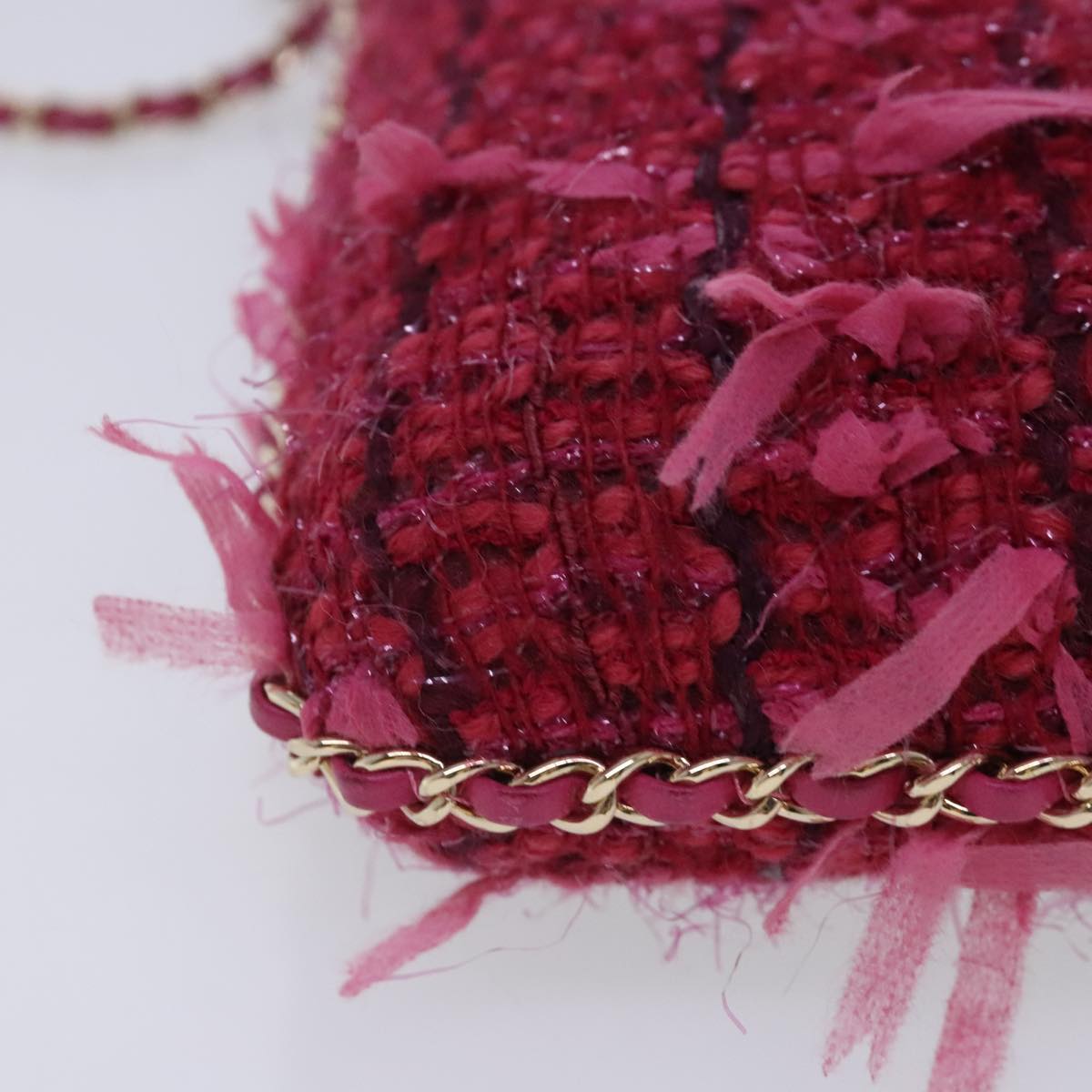 Chanel Pink Cotton Shoulder Bag (Pre-Owned)