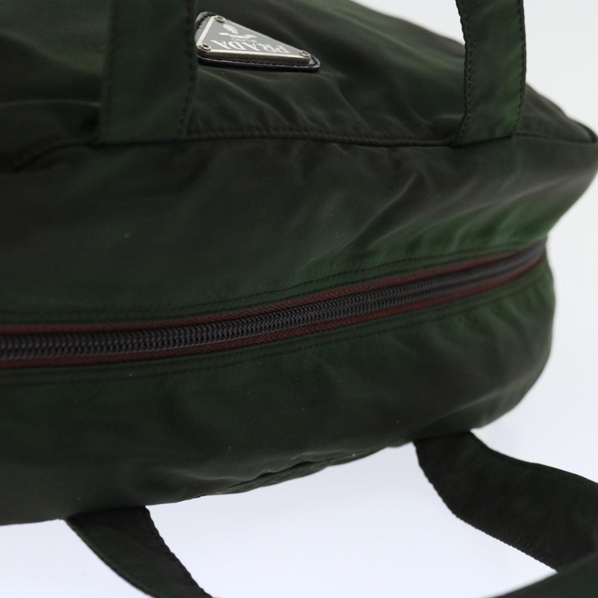 Prada Tessuto Green Synthetic Handbag (Pre-Owned)