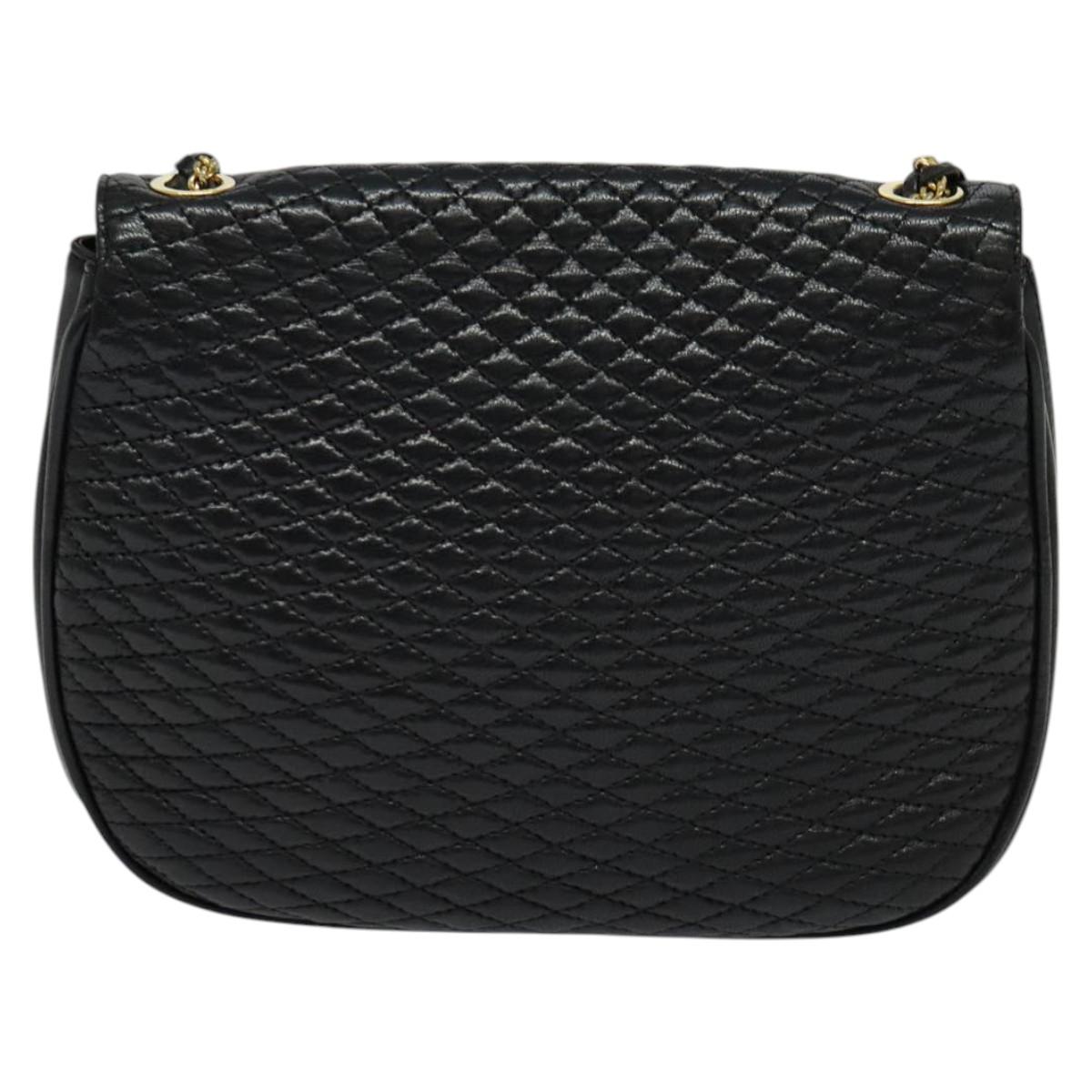 Bally Black Leather Shoulder Bag (Pre-Owned)
