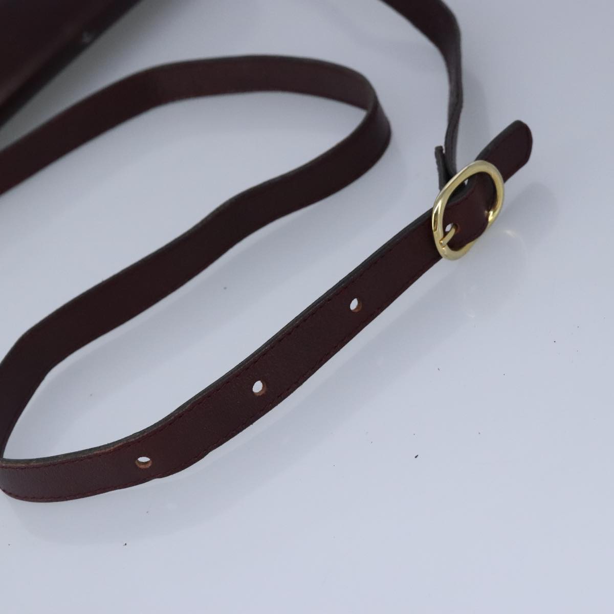 Bally Burgundy Leather Shoulder Bag (Pre-Owned)