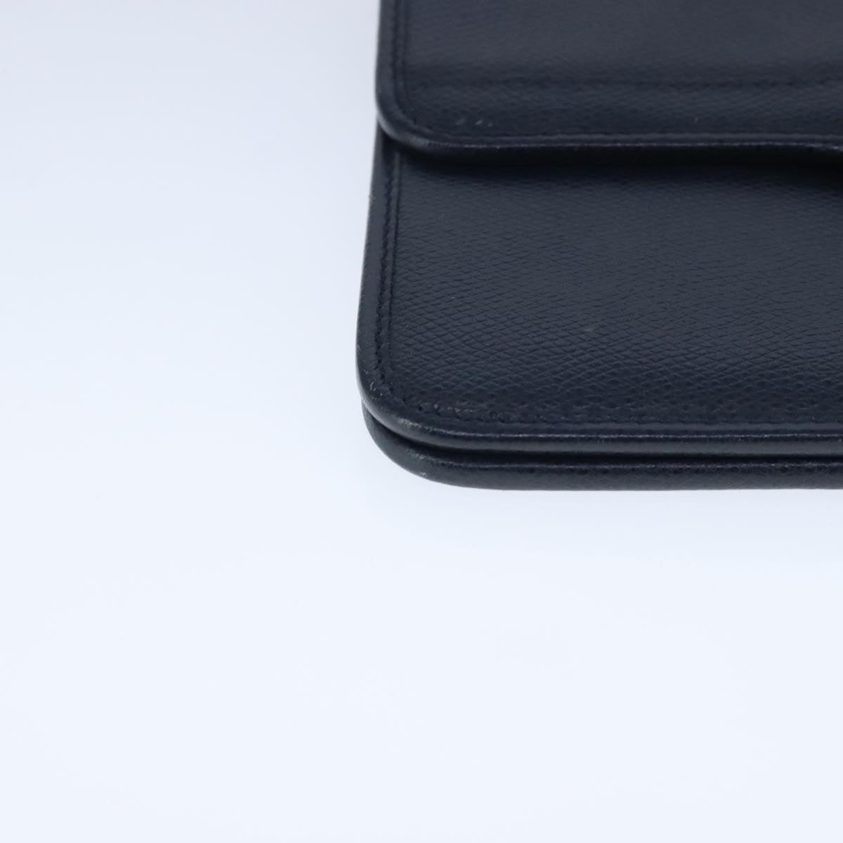 Dior Vintage Navy Leather Shoulder Bag (Pre-Owned)