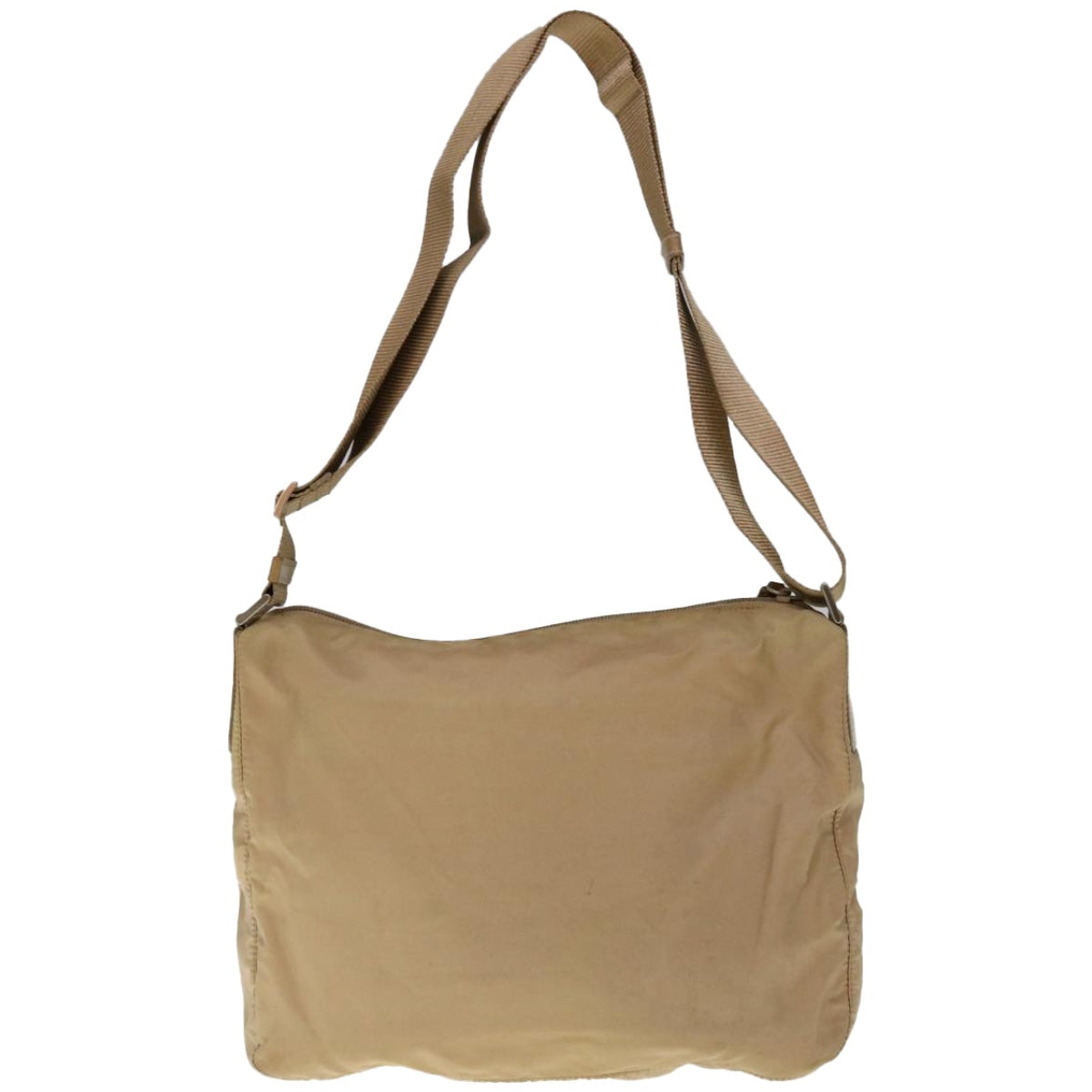Prada Beige Synthetic Shoulder Bag (Pre-Owned)