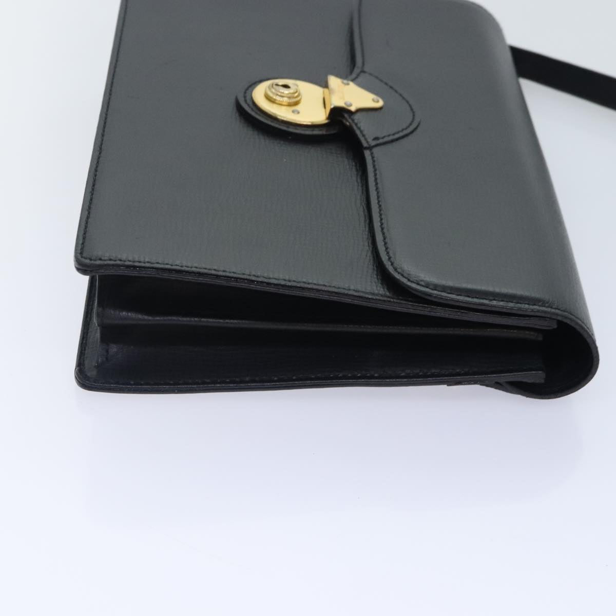 Burberry Black Leather Clutch Bag (Pre-Owned)