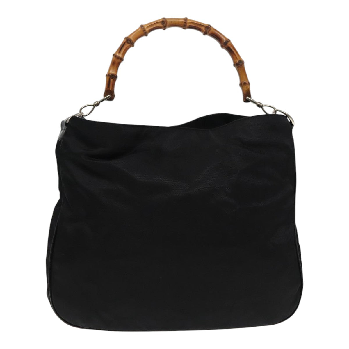 Gucci Bamboo Black Synthetic Handbag (Pre-Owned)