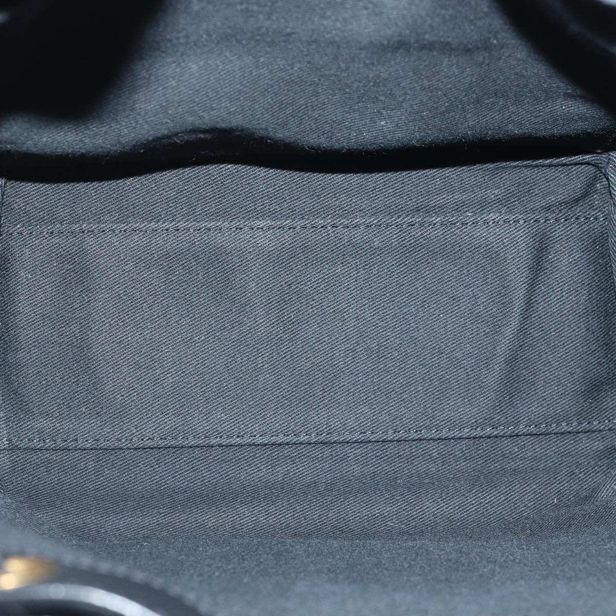 Versace Virtus Black Leather Backpack Bag (Pre-Owned)