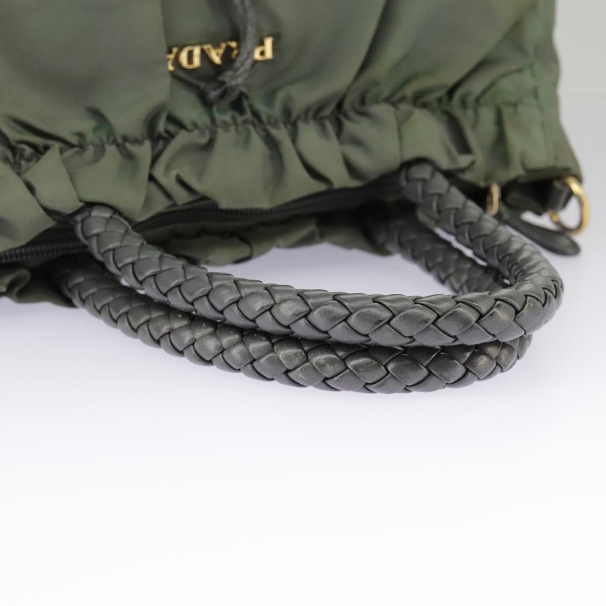 Prada Green Synthetic Handbag (Pre-Owned)