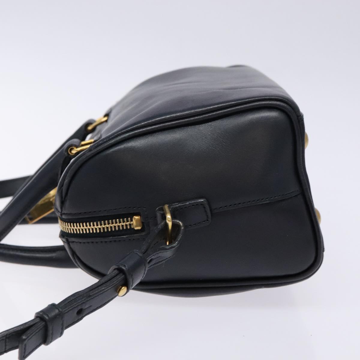 Saint Laurent Baby Duffle Navy Leather Handbag (Pre-Owned)