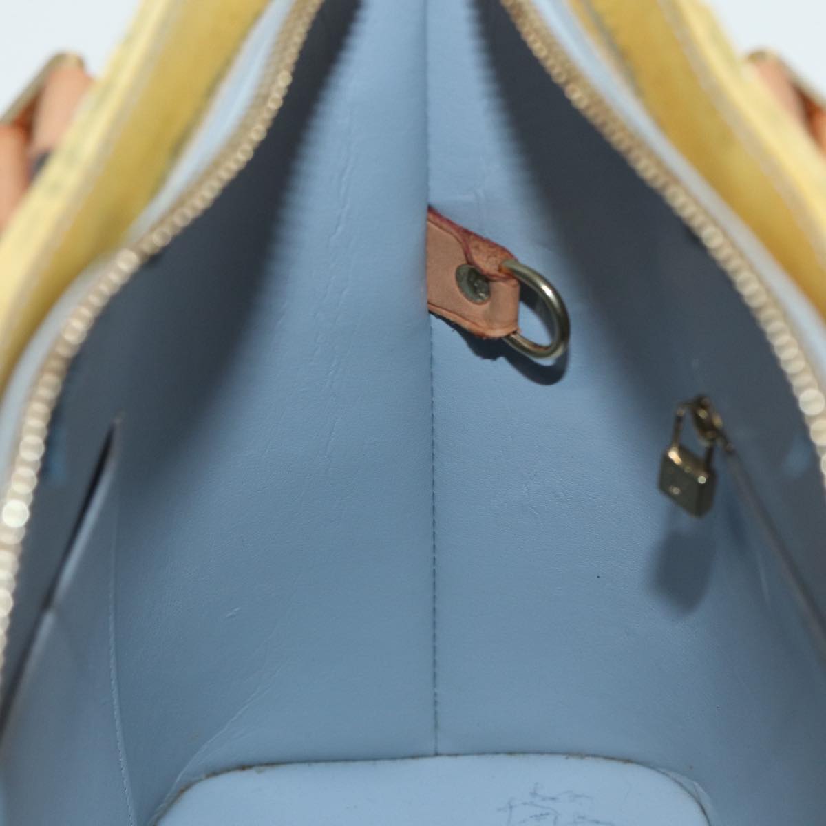 Louis Vuitton Houston Yellow Patent Leather Handbag (Pre-Owned)
