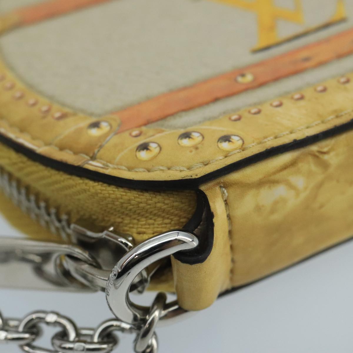 Louis Vuitton Micro Boite Chapeau Yellow Leather Wallet  (Pre-Owned)