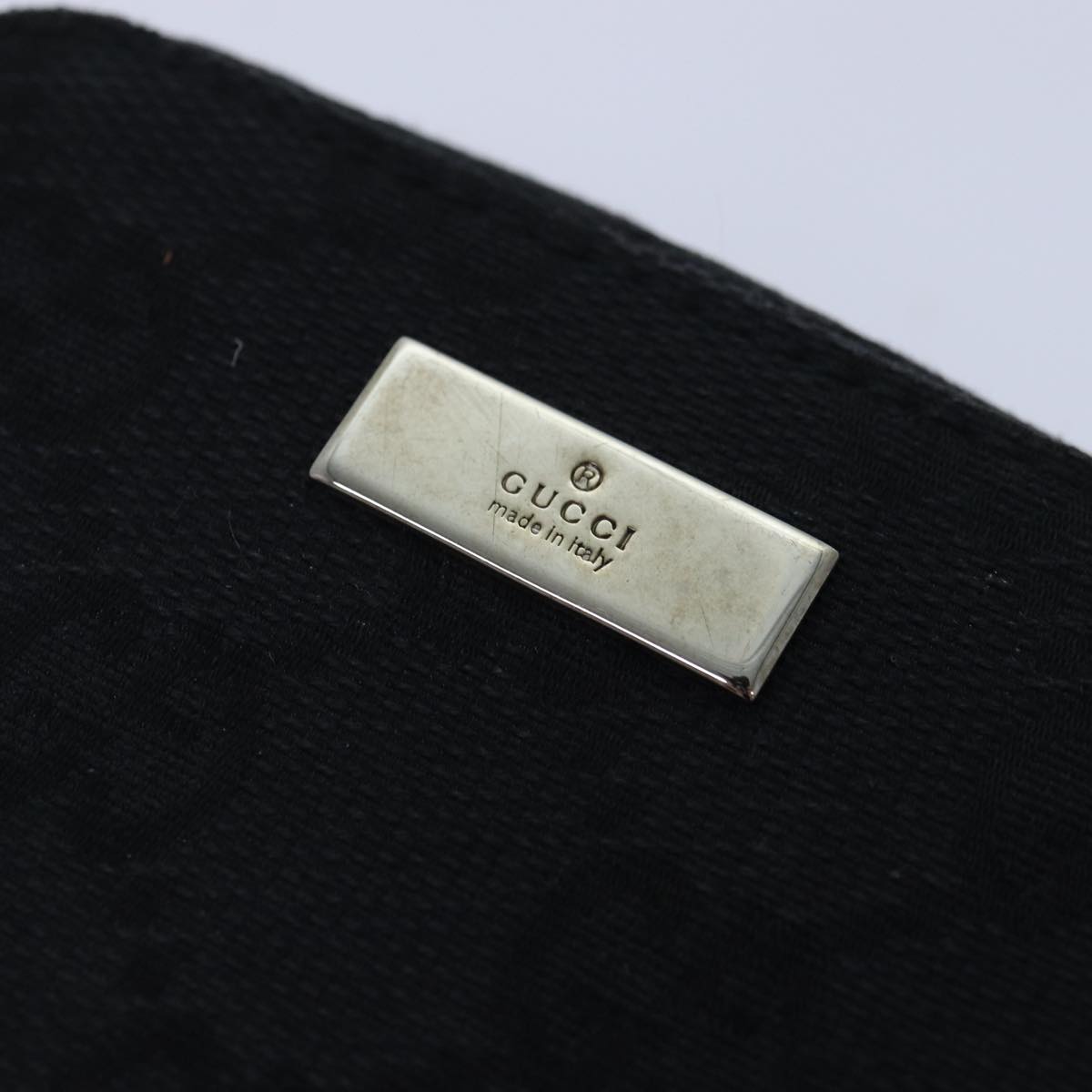 Gucci Gg Canvas Black Canvas Clutch Bag (Pre-Owned)