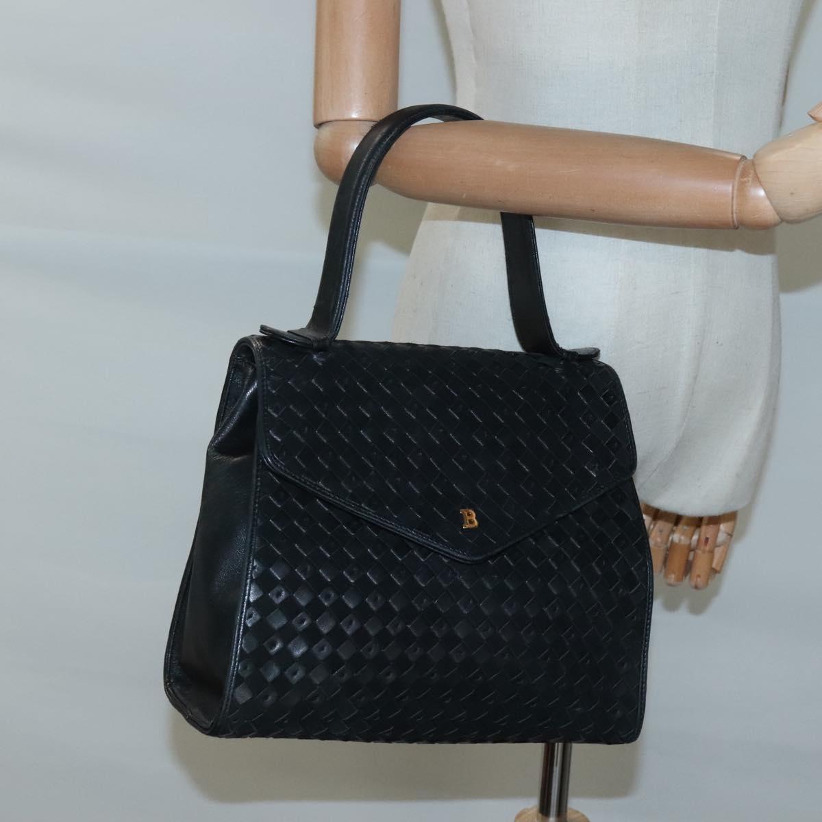 Bally Black Leather Handbag (Pre-Owned)