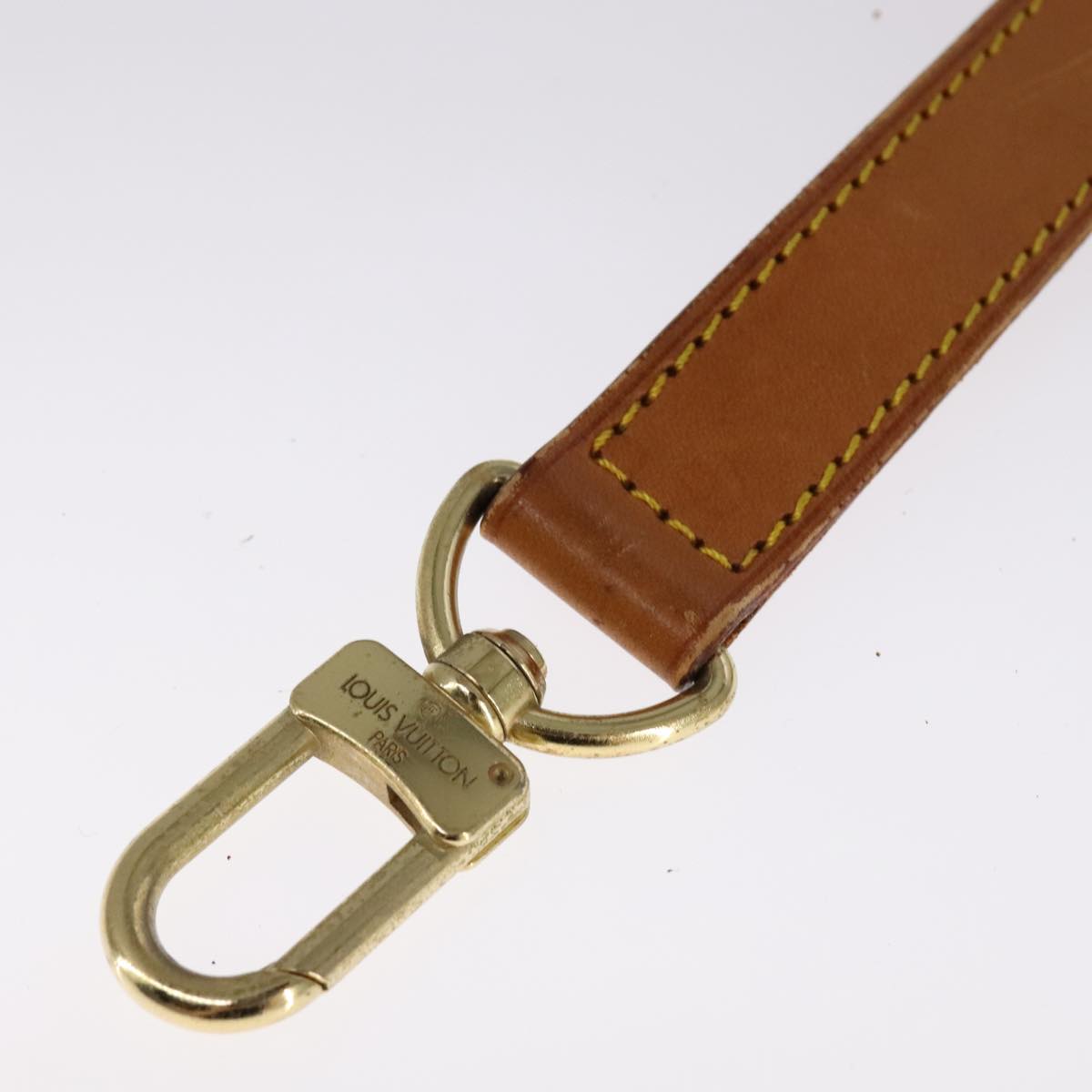 Louis Vuitton Shoulder Strap Beige Leather Bag Jewelry (Pre-Owned)