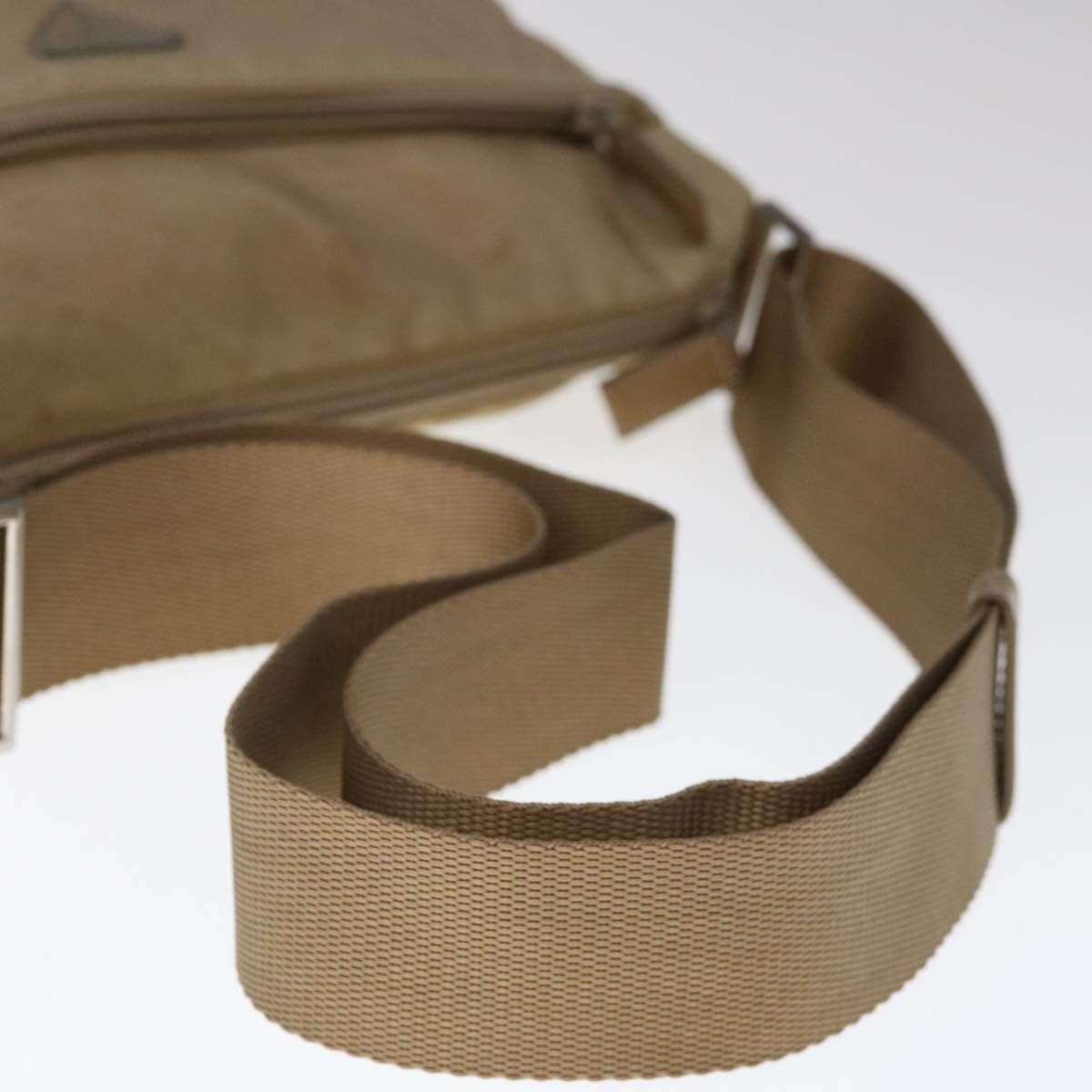 Prada Beige Synthetic Shoulder Bag (Pre-Owned)