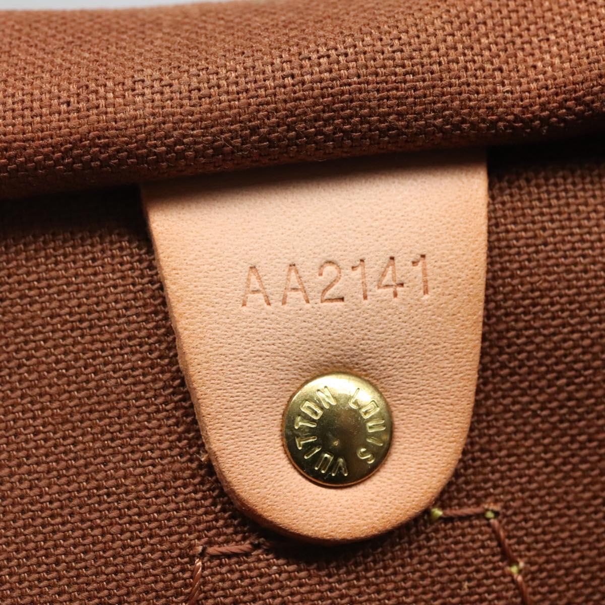 Louis Vuitton Speedy Bandoulière Brown Canvas, Leather Travel Bag (Pre-Owned)