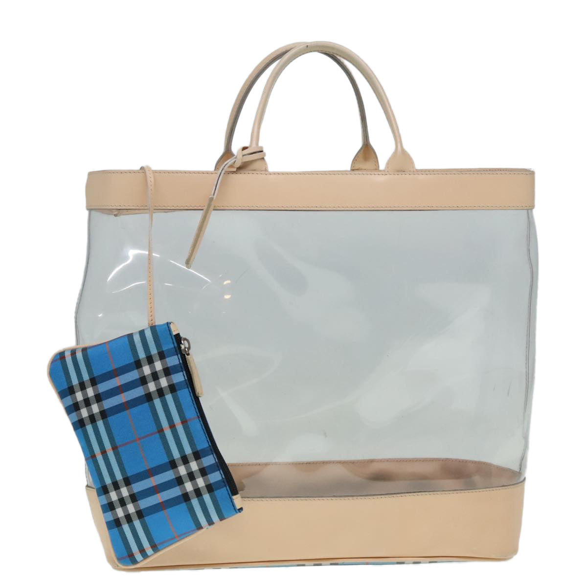 Burberry Transparent Vinyl Tote Bag (Pre-Owned)