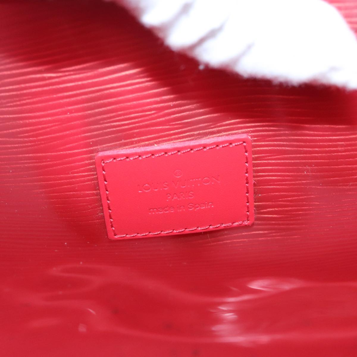 Louis Vuitton Plage Baia Red Vinyl Handbag (Pre-Owned)