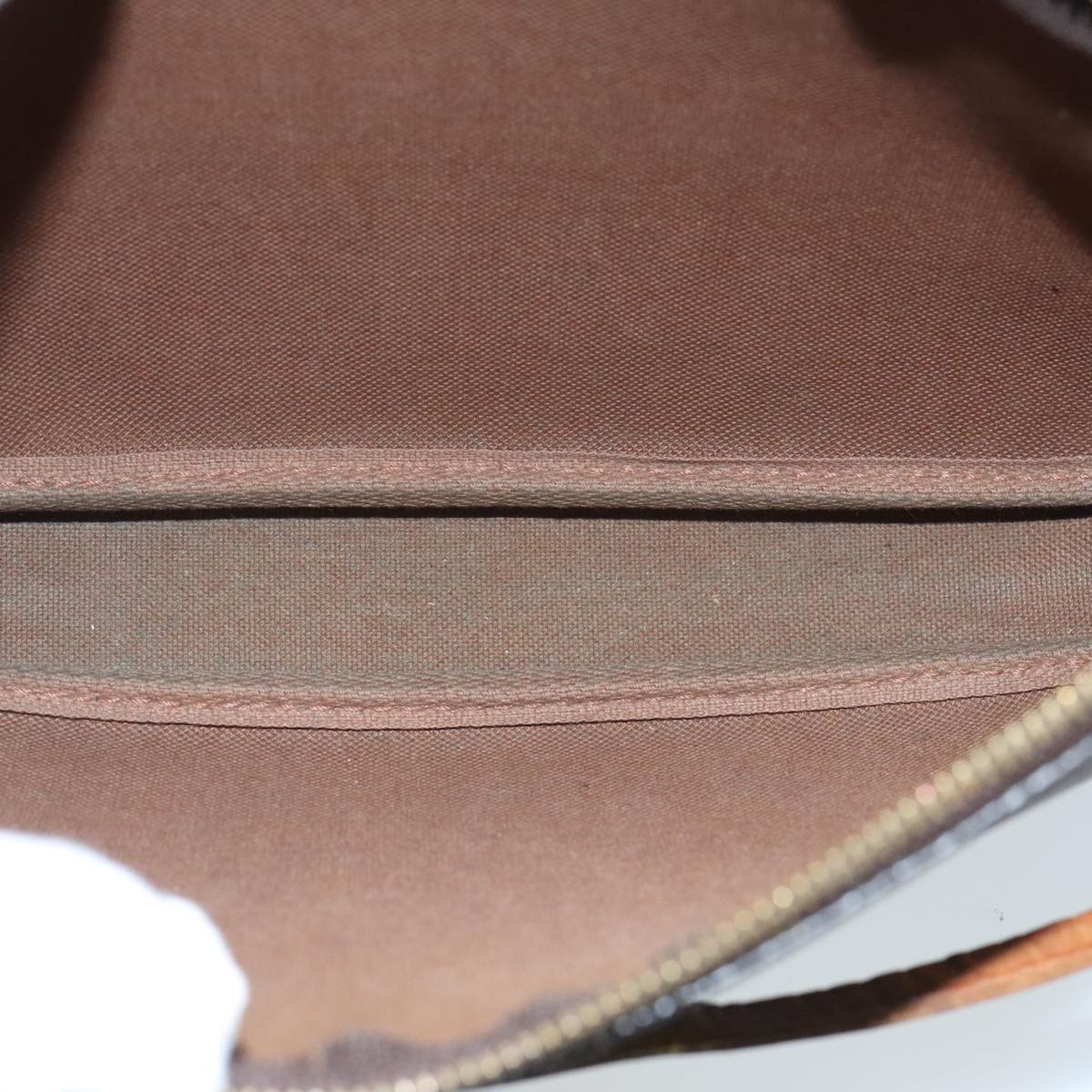 Louis Vuitton Pochette Accessoire Brown Canvas Clutch Bag (Pre-Owned)