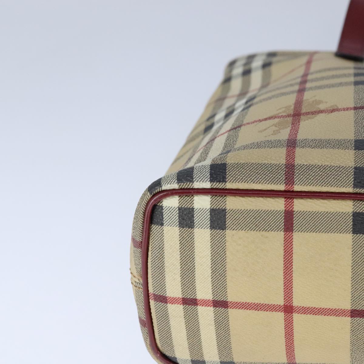 Burberry Nova Check Beige Canvas Tote Bag (Pre-Owned)