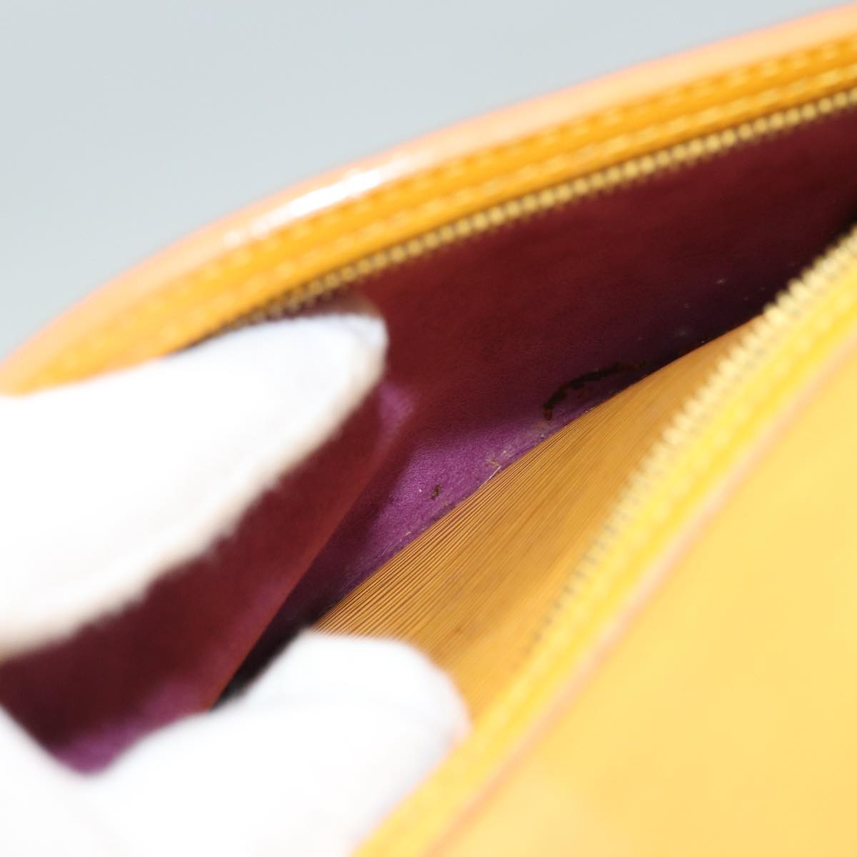 Louis Vuitton Gobelins Yellow Leather Backpack Bag (Pre-Owned)